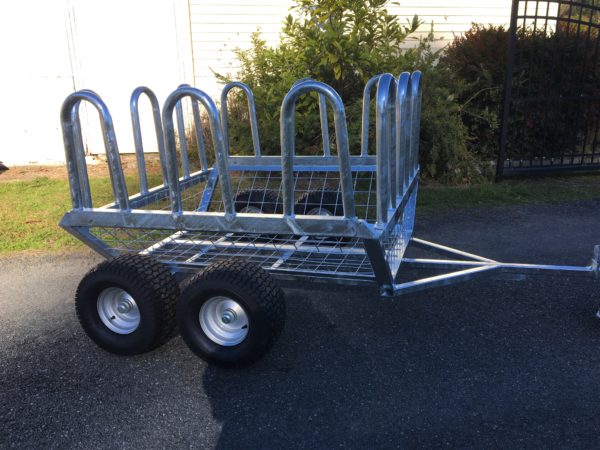 Large Bale Feeders - Ezi-Loader Trailer with optional extra hoops